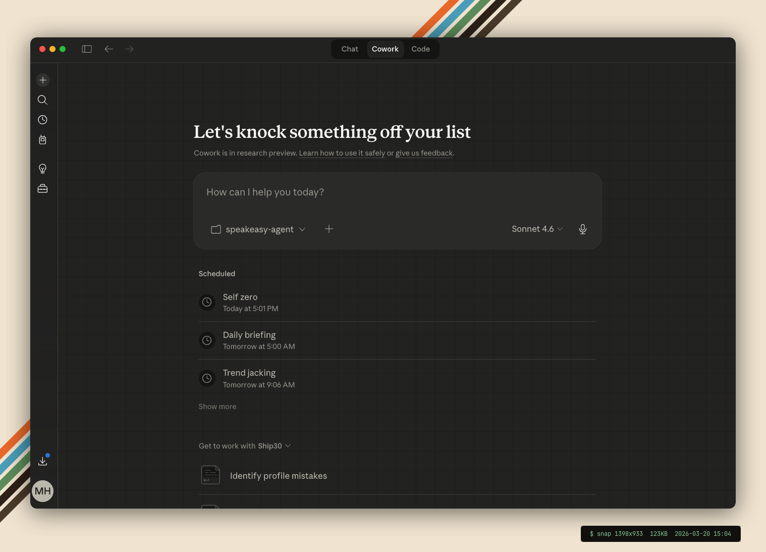 Beautified screenshot